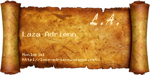 Laza Adrienn névjegykártya